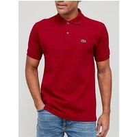 Lacoste Men's L1212 Classic Polo Shirt - Burgundy - 4/M