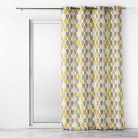 Douceur d/'Intérieur Curtain 140 x 260 cm Yellow/White