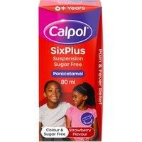 Calpol Six Plus Suspension Sugar Free - 80ml Baby & Toddler