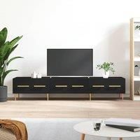 TV Cabinet Black 150x36x30 cm Engineered Wood