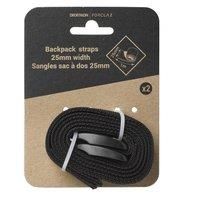 Set Of 2 Tightening Straps For Backpacks - 25mm X 1m