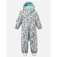 Decathlon Kids Warm 500 Warm Lugiklip Baby Ski Suit - Grey