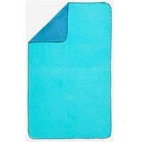 Microfibre Swimming Towel Size L 80 X 130cm Double-sided Blue/green