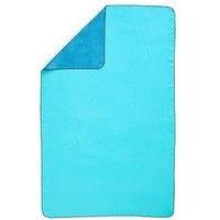 Microfibre Towel / Ultra Compact Double-sided Size Xl 110 X 175cm - Blue/green