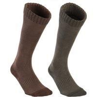Pack Of 2 Pairs Of Breathable Tall Country Sport Socks 100