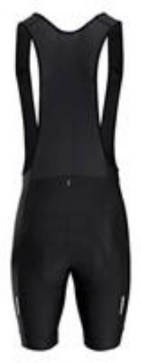 Men's Cycling Bib Shorts RC100 Black Padded Breathable Stretch Fabric Decathlon