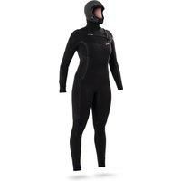Womens Surfing Neoprene Wetsuit 5/4mm With Integrated Hood And Chest Zip
