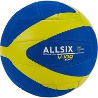 Allsix Kids 200-220 G Volleyball Ball For 6- To 9-Year-Olds V100 Soft - Blue/Yel