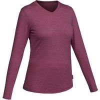 Forclaz Womens Trekking Merino Wool T-Shirt Tee Top Travel Long Sleeve 100