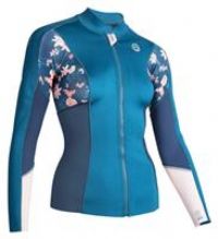 Decathlon Women's Long-Sleeved 1.5 mm Neoprene Top blue S