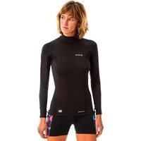 T-shirt Anti-uv Surf Neoprene And Fleece Long Sleeve Women's Black