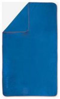 Swimming Microfibre Towel Size Xl 110 X 175cm - Blue