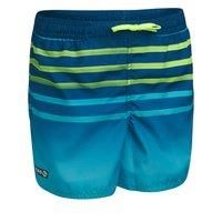 Kid Swim Shorts Pants Bottoms Sport Swimwear 100 Striped Turquoise Olaian
