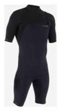 Decathlon Surfing Neoprene Short-Sleeved No Zip Shorty Wetsuit 900