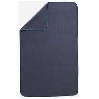 Microfibre Swimming Towel Size L 80 X 130cm - Striped Dark Blue