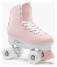 Kids' And Adult Artistic Roller Skating Quad Skates 100 - Pink