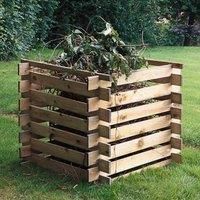 Cerland Mezzito Wooden Garden Compost Bin 3 x 3 Pressure Treated