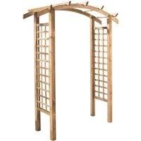 Cerland Celeste Curved Wooden Garden Arch 1.8m x0.7m x 2.22m Pressure Treated