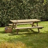 Cerland Matisse 6 Seater Wooden Picnic Table 6ft Pressure Treated