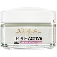 L'Oreal Paris Triple Active Day Moisturiser Dry and Sensitive Skin 50 ml