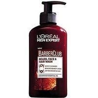 L'Oreal Paris Men Expert, Beard Shampoo, Barber Club 3-in-1 Beard, Hair & Face Wash, 200 ml