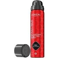 L/'Oreal Paris Infallible 3-second Setting Spray, Long-Lasting Fixing Spray for Face, lightweight micro mist non-sticky, transfer proof, sets makeup for up to 36 Hour, 75ml