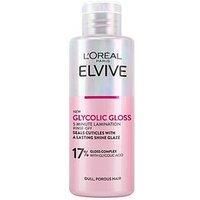 L/'Oreal Paris Elvive Glycolic Gloss Lamination Rinse-Off Treatment, With Gloss Complex and Glycolic Acid, Fills and Seals Hair Fibres, For Long-lasting Smooth & Shiny Hair, Ideal for Dull Hair, 200ml