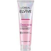 L/'Oreal Paris Elvive Glycolic Gloss Conditioner, With Gloss Complex and Glycolic Acid, Fills and Seals Hair Fibres, For Long-lasting, Smooth and Shiny Hair, Ideal for Dull Hair, 150ml
