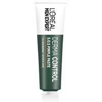 L/'Oréal Men Expert Derma Control S.O.S Pimple Paste, 2-in-1 Mask, Overnight Blemish Treatment, Minimises Pores & Imperfections, For Oily Skin, 45ml