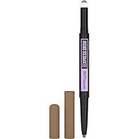 Maybelline Express Brow Duo Eyebrow Filling, Natural Looking 2-In-1 Pencil Pen + Filling Powder Dark Blonde