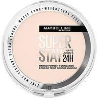 Maybelline Powder Foundation, Long-lasting 24H Wear, Medium to Full Coverage, Transfer, Water & Sweat Resistant, SuperStay 24H Hybrid Powder Foundation, 60