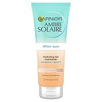 Garnier Ambre Solaire After Sun Hydrating Tan Maintainer with Self Tan, Soothing Hydrating and Tan Enhancing Aftersun Lotion with Self Tan 200 ml