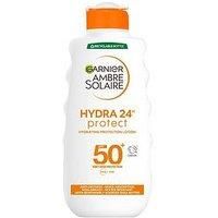 Garnier Ambre Solaire Ultra-Hydrating Shea Butter Sun Protection Cream SPF50+, Hydrating High Sun Protection Lotion SPF50+ 200 ml