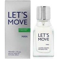 BENETTON LETS MOVE MAN 40ML EDT SPRAY - NEW BOXED & SEALED - FREE P&P - UK
