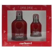 CACHAREL AMOR AMOR GIFT SET 100ML EDT SPRAY + 30ML EDT SPRAY - NEW - FREE P&P