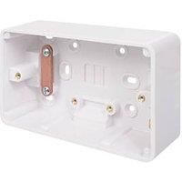 Schneider Electric Lisse 2-Gang Surface Pattress Moulded Box 41mm (4230J)