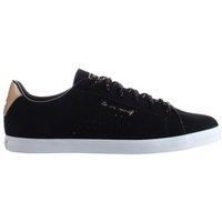 Agate LO Lace-Up Black Smooth Leather Trainers