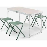 Folding Camping Table - 4 Stools - 4 To 6 People