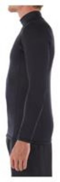 Decathlon Mens Long-Sleeved Thermal Top - Black M
