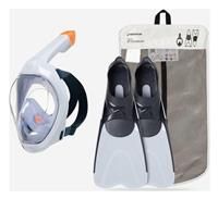 Decathlon Easybreath Mask and Fins Snorkelling Set 9.5-10.5