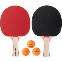 Pongori Free Table Tennis Set Ping Pong Racket 130 3 Balls