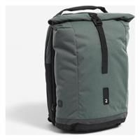 27 L Cycling Double Pannier Rack Backpack - Green/grey