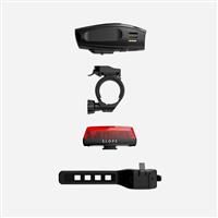 St 920 Led Usb Front/rear Bike Light Set 300 Lumens