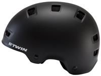 Kids Cycling Helmet Head Protection Teen Headgear BTWIN 500 - Black