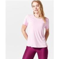 Women's Short-sleeved Cardio Fitness T-shirt - Light Pink