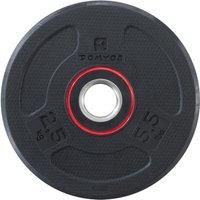 Decathlon Rubber Weight Disc 28 Mm - 2.5 Kg
