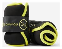 Fitness Soft Dumbbells 1kg Twinpack  Yellow