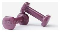 Decathlon PVC Dumbbell Set - 1.5kg