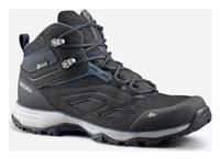 Men Waterproof Mountain Walking Shoes Trainers Hiking Mh100 Mid Black Quechua