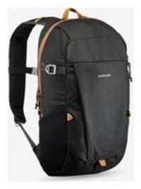 QUECHUA 20L HIKING WALKING EXPEDITION/'S SCHOOL BACKPACK BLACK